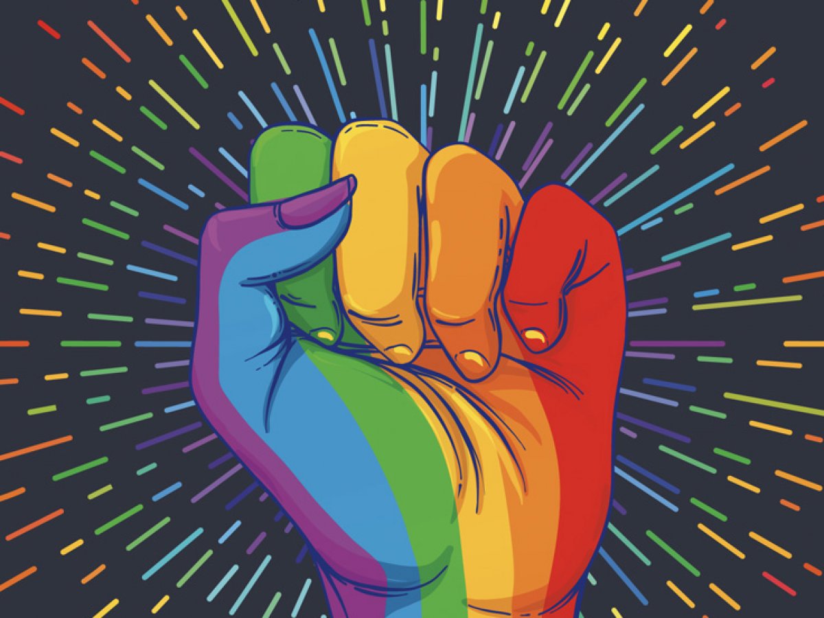 Rainbow Pride Power Hand